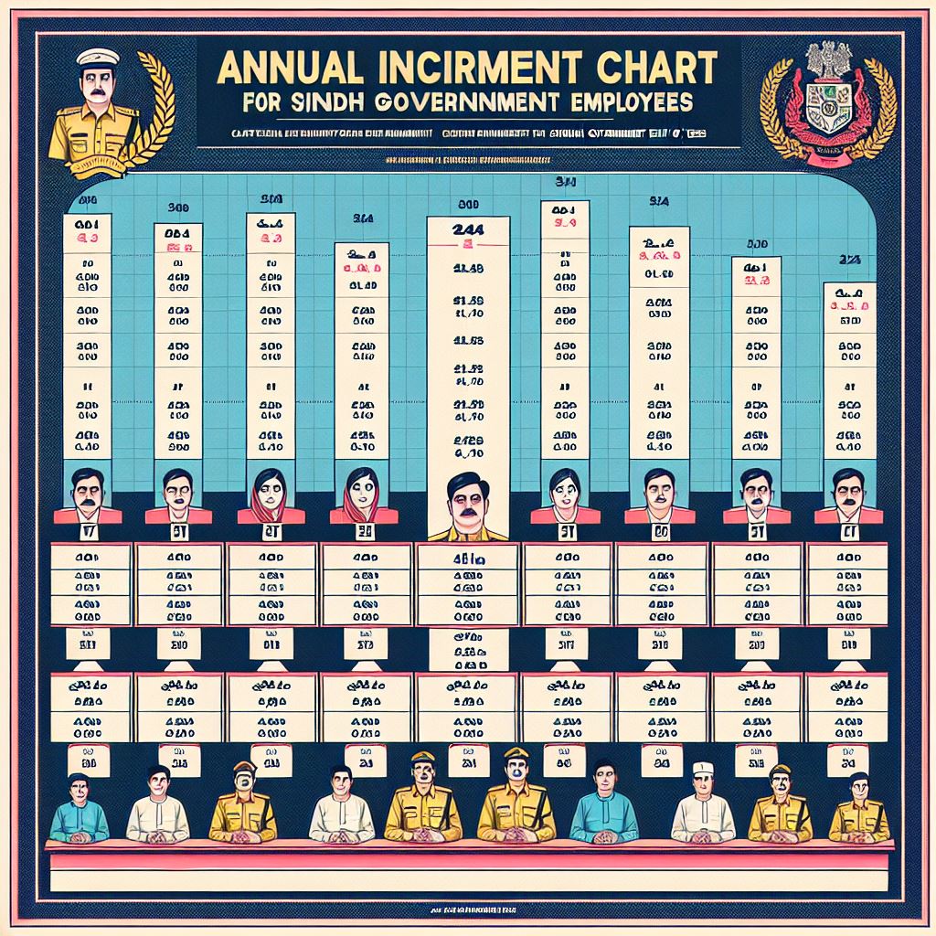 Annual increment chart 2024 Sindh government employees